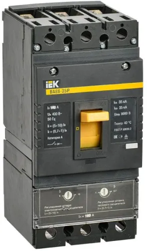 Выключатель автоматический 3п 160А 35кА ВА 88-35Р KARAT IEK SVAR30-3-0160