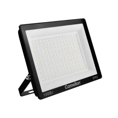 Прожектор светодиодный LFL-10004 C02 LED SMD 100Вт IP65 6500К 10000лм 230В 245х233.5Х31 черн. Camelion 16333 фото 3