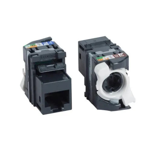Розетка компьютерная СП Keystone Mosaic RJ45 кат.5E UTP механизм Leg 076587