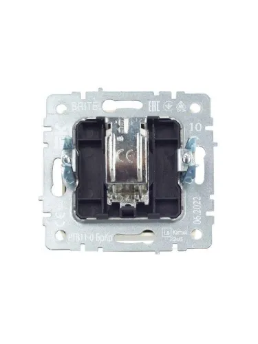 Розетка телевизионная оконечная TV СП Brite РТВ11-0-БрКр механизм беж. IEK BR-A10-O-K10 фото 4