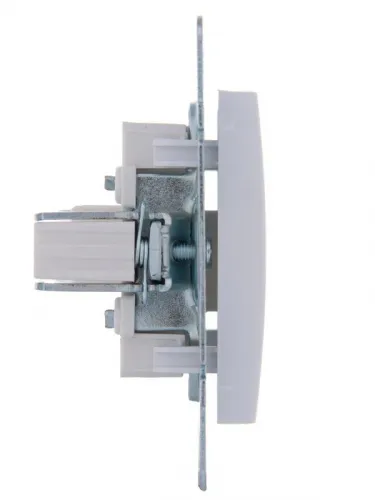 Розетка компьютерная 1-м СП Karina RJ45 механизм бел. LEZARD 707-0288-139 фото 3