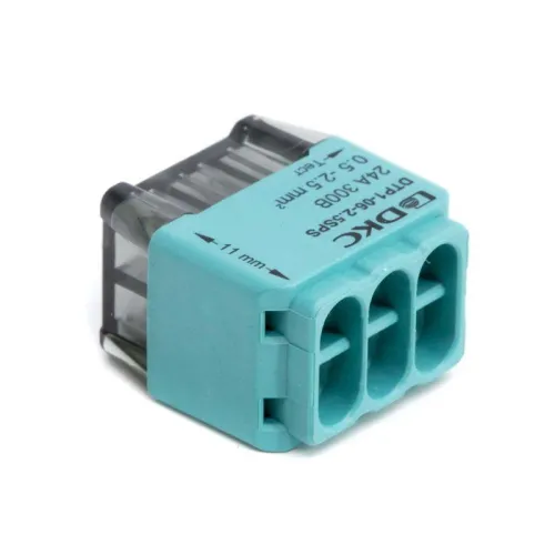 Клеммная колодка на 6 проводника до 2 5кв.мм. на токи до 24А DKC DTP1-06-2.5SPS фото 2