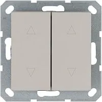 Выключатель для жалюзи 2-кл. 10А IP20 механизм тауп Jasmart G3028T