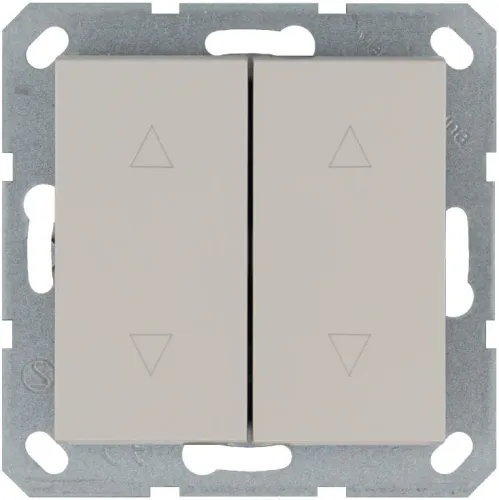 Выключатель для жалюзи 2-кл. 10А IP20 механизм тауп Jasmart G3028T