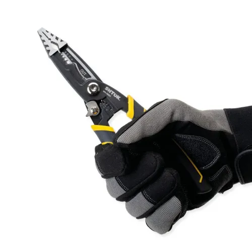 Клещи электромонтажные многофункциональные 6-в-1 гладкие губки 220мм (08501) SHTOK 376309 фото 15