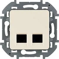Механизм розетки компьютерной RJ45 2-м Inspiria CAT.6 UTP сл. кость Leg 673841