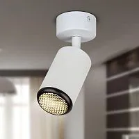 Светильник OL55 MR16 GU10 IP20 WH/BK настенно-потолочный спот бел./черн. ЭРА Б0061888