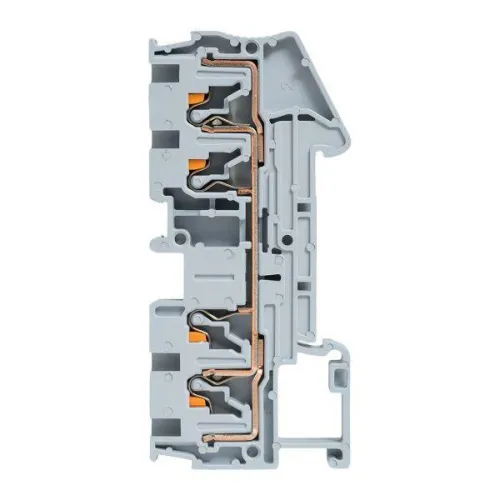 Колодка клеммная пружинная 4 Push-in 4 вывода сер. EKF PIT-4-4 фото 6