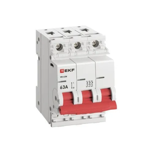 Выключатель нагрузки 3п 63А ВН-63N PROxima EKF S63363 фото 4