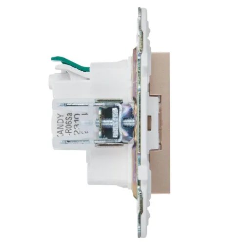 Розетка SKANDY 16А с заземл. защ. шторки безвинт. крепл. SK-R06Sa песочн. IEK SK-R14-16-1-K98 фото 5