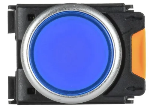 Кнопка d22мм 1НО+1НЗ MASTER с подсветкой и фиксацией син. IEK MI-BT60-11TD-3-11-K07 фото 4