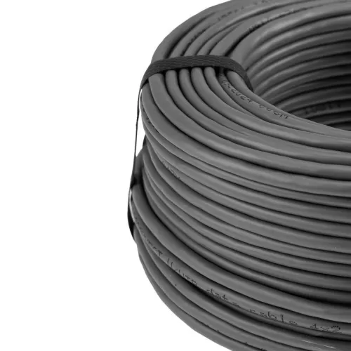 Кабель витая пара U/UTP кат.5E 4х2х24AWG CU медь 100МГц PVC сер. (уп.50м) PROCONNECT 01-0052-50 фото 4