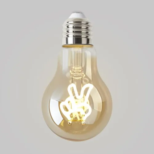 Лампа светодиодная филаментная Loft 271 A60 3Вт 2400К E27 Voltega 8584 фото 7