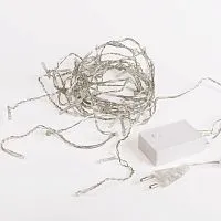 Гирлянда светодиодная "Бахрома" 3х0.8м 200LED тепл. бел. 9Вт 230В IP20 провод ПВХ прозр. Neon-Night 255-066