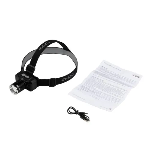 Фонарь аккумуляторный налобный ФАZА AccuFH2 -L10WZ 10Вт 5500-6500К (ZOOM 4режима) IP42 ФАZА 5061545 фото 4