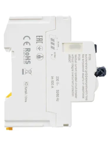 Выключатель дифференциального тока (УЗО) 2п 25А 30мА тип AC ВДТ R10N ARMAT IEK AR-R10N-2-025C030 фото 7