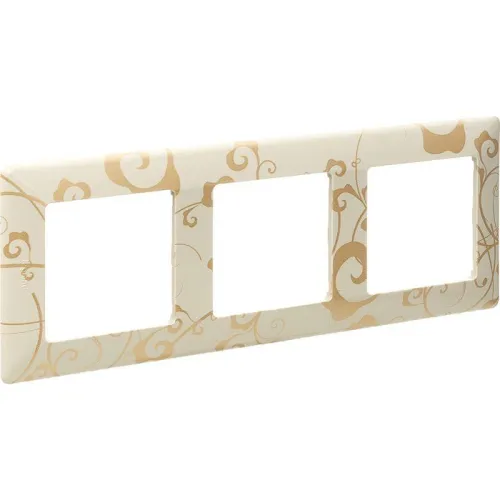 Рамка 3-м Valena Life универсальная ампир бел. Leg 754103 фото 3