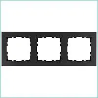 Рамка 3-м G-Classic антрацит Jasmart G1003B