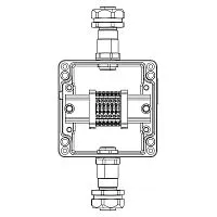 Коробка клеммная взрывозащ. TBE-A-12-(6xCBC.2)-1xKAEPM2MHK-20(A)-1xKAEPM2MHK-20(C)1Ex e IIC Т5 Gb / Ex tb IIIC T95град.C Db IP66 алюм. DKC 1201.121.22.11B