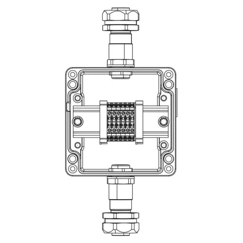 Коробка клеммная взрывозащ. TBE-A-12-(6xCBC.2)-1xKAEPM2MHK-20(A)-1xKAEPM2MHK-20(C)1Ex e IIC Т5 Gb / Ex tb IIIC T95град.C Db IP66 алюм. DKC 1201.121.22.11B