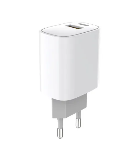 Устройство зарядное сетевое с двумя портами USB-A + USB-C 20Вт Rexant 18-2207 фото 2