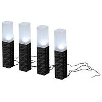Светильник садовый Ротанг высота 41см 4LED на солнечной батарее (уп.4шт) Эра Б0062362