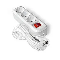 Удлинитель 3х7м с заземл. IP20 S-303А ПВС 3х1.5 с выкл. Universal 1728