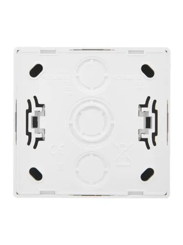 Розетка 1-м ОП LETO без заземл. ПБТ бел. LEZARD 752-0200-121B фото 2