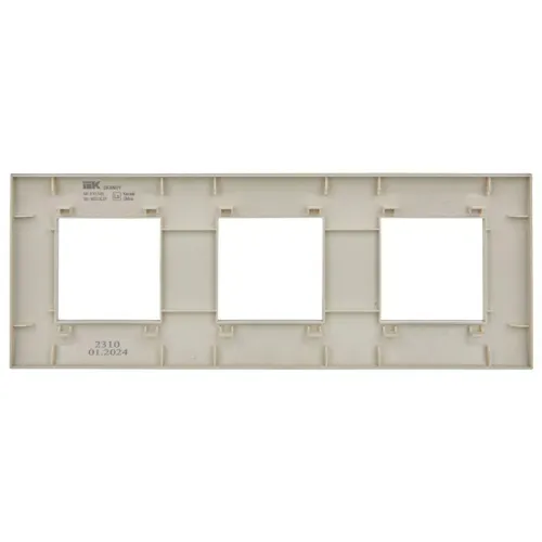 Рамка 3-м SKANDY SK-F01B беж. IEK SK-M32-K10 фото 3