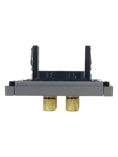 Аудиорозетка 4-м FORTE&PIANO FP539 сталь IEK FP-S40-K46 фото 3