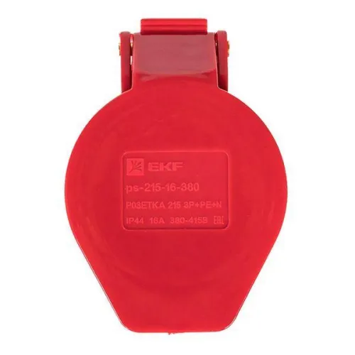 Розетка кабельная 16А 380В 3P+РЕ+N IP44 (215) EKF ps-215-16-380 фото 2