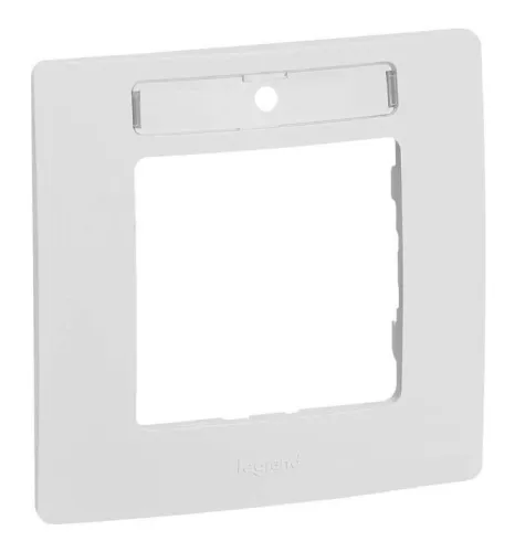Рамка 1-м СП Etika IP20 с держателем для маркировки бел. IEK 672506