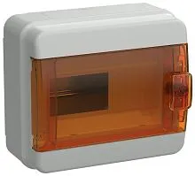 Корпус КМПн-8 TEKFOR IP65 оранж. прозр. дверь пластик. IEK TF5-KP72-N-08-65-K03-K09