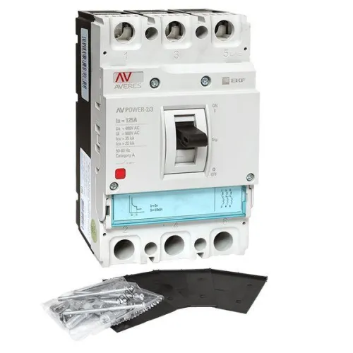 Выключатель автоматический 3п 125А 35кА AV POWER-2/3 TR AVERES EKF mccb-23-125-TR-av фото 4