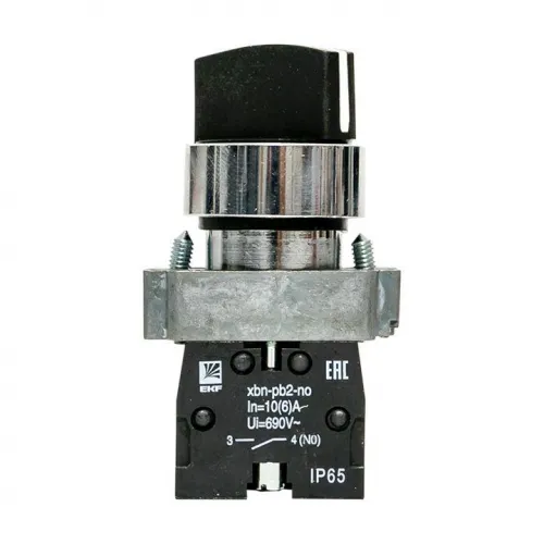 Переключатель BD33 3P короткая ручка 2NO IP65 PROxima EKF xb2-bd33-65 фото 6