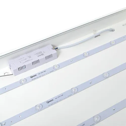 Светильник светодиодный ДВО-1002 36Вт 4000К IP40 595х595х50 опал равномерн. панель EKF LPL-1002-OP-36-4000-40 фото 4