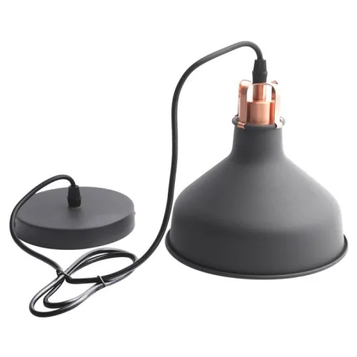 Светильник PL-425S С62 подвес. Amsterdam 1хE27 60Вт 230В черн.+медь Camelion 13023 фото 7