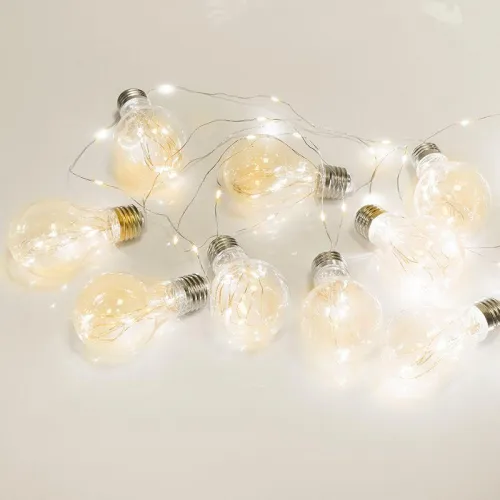 Гирлянда светодиодная "Ретро-лампы" 3м 100LED тепл. бел. 1.5Вт IP20 Neon-Night 303-076 фото 2