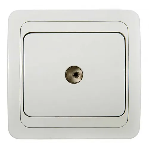 Розетка телевизионная TV СП Classico 2027 16А IP20 бел. ASD / IN HOME 4690612000411