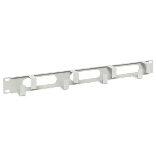 Органайзер кабельный TERACOM 1U 4 кольца с окнами метал. сер. EKF TRC-1CO-4R-M-GR