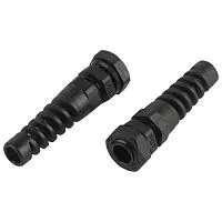 Ввод кабельный (сальник) PGR 7 d3-6.5мм (d отверст. 12.5мм) IP54 с гибким отводом (уп.10шт) Эра Б0065186