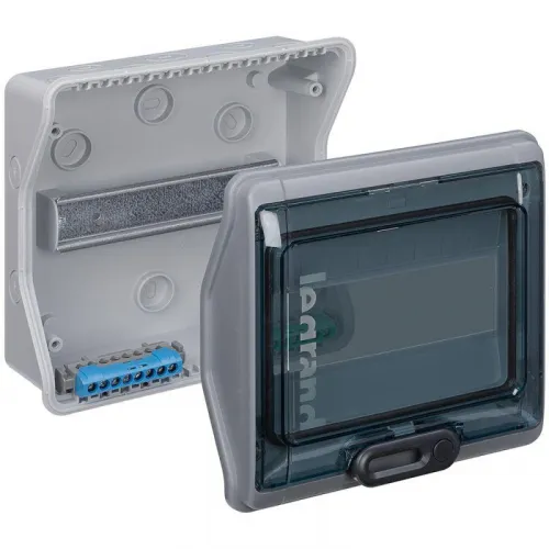 Бокс ОП Plexo IP65 8м сер/дым. двер. Leg 601978 фото 9