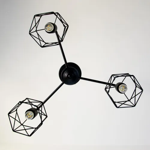 Светильник "Стелла" 131 НПБ 01-3х60-202 Е27 ИУ черн. муар Элетех 1005404669 фото 3