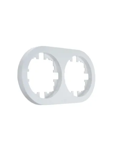 Рамка 2-м OSEN горизонт. круглая бел. LEZARD 744-0200-147 фото 2