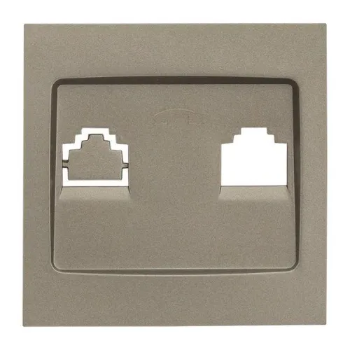 Панель лицевая Валенсия для розетки Phone 1-м кашемир PROxima EKF EST01-L-034-40 фото 2