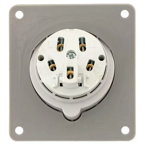 Розетка стационарная внутренняя угловая 4152 3Р+РЕ+N 16А 380В IP67 PROxima EKF ps-4152-16-380 фото 5