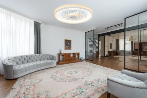 Люстра светодиодная CRYSTAL 3D 120Вт 480х480х60мм 40кв.м потолочная ДУ 3 режима диммир. бел. Ritter 52368 0 фото 6