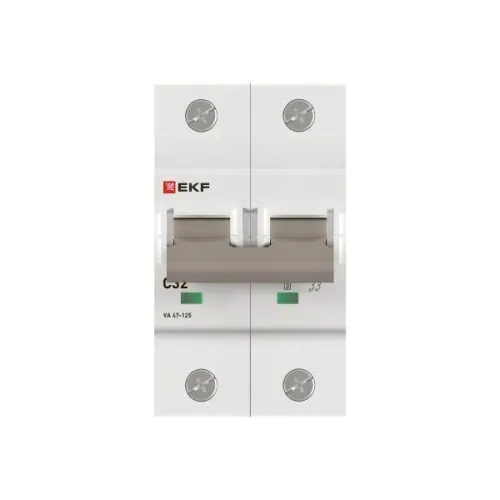 Выключатель автоматический 2п C 32А 15кА ВА 47-125 PROxima EKF mcb47125-2-32C фото 4
