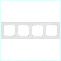 Рамка 4-м G-Flex бел. глянцевый Jasmart G1104W