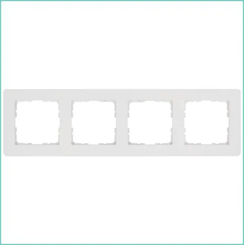 Рамка 4-м G-Flex бел. глянцевый Jasmart G1104W